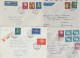 SUISSE - PRO JUVENTUTE 1960/61 ! 6 ENVELOPPES De THUN/GENEVE/BERN => ORAN (ALGERIE) ! FLEURS - Covers & Documents