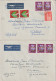 SUISSE - PRO JUVENTUTE 1960/61 ! 6 ENVELOPPES De THUN/GENEVE/BERN => ORAN (ALGERIE) ! FLEURS - Covers & Documents