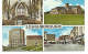 Leicestershire Postcard Loughborough  Leicester Multiview Posted 1966 Slogan Postmark - Autres & Non Classés
