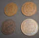 Lot De 4 X 5 Centimes Tunisie Protectorat Français 1914 Et 1916 (Al Nasir) 1891 (2 X Ali Bey) - Tunesien