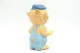 PIEPER POUET SQUEAKY: LANCO COCHON PIGLET  - L=9.5 - Rubber - Vinyl -1980's - Schtroumpfs (Los Pitufos)