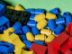 Lot Ancien Jeux De Construction LEGO - Ensemble De 100 éléments DIVERS Formes Et Couleurs - Vers 1970 - Lots