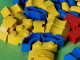 Delcampe - Lot Ancien Jeux De Construction LEGO - Ensemble De 100 éléments DIVERS Formes Et Couleurs - Vers 1970 - Lotes