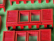Delcampe - Lot Ancien Jeux De Construction LEGO - Ensemble De 21 éléments FENÊTRES Rouges - Vers 1970 - Lotes