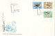 ROMANIA 1968 - COVER FDC, FAUNA FROM THE NATURE RESERVE, EAGLE, BUSTARD - Zwanen