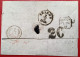 GB LONDON 1859 Via TRIEST= "20" RRR ! Ostende Aachen>CONSTANTINOPLE (cover Turkey Postvertragsstempel Österreich Brief - Covers & Documents