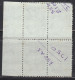 Block Of 4 With Tab, Leopard Cat, Animal, India MNH 2000, 9th Definitive Series, As Scan - Blocchi & Foglietti