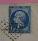 AR 27 FRANCE   BELLE LETTRE  1863 MULHOUSE   A DUNKERQUE + N° 22+AFFRANC.  INTERESSANT - 1862 Napoléon III