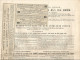Obligation De 187 Roubles Et 50 Copecs = 500 Francs, Emprunt De L'état RUSSE 41/2 % De 1909 , Frais Fr 2.45 E - Autres & Non Classés