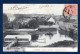 51. Fismes. La Vesle. Péniche Et Le Pont. Vue Prise à Fismette Avec L'église Sainte-Macre. 1905 - Fismes