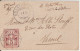 1895 - SUISSE - CACHET De 1 JANVIER !! ENVELOPPE De COURTETELLE (JURA) ! => VESOUL (HAUTE SAONE) ! - Poststempel