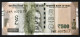 INDIA 2018 500Rs BankNote MAHATMA GANDHI - DIE INK SPREAD ERROR (**) INDE INDIEN VERY RARE - Inde