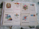 Lot De 16 Cartes Postales Entiers Postaux Decorées De Russie Set Of 16 Full Postcards From Russia - Collections