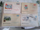 Lot De 14 Enveloppes Entiers Postaux + 2 Cartes Decorées De Russie Set Of 14 Full Cover + 2 Postcart Decored From Russia - Sammlungen