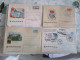 Lot De 14 Enveloppes Entiers Postaux + 2 Cartes Decorées De Russie Set Of 14 Full Cover + 2 Postcart Decored From Russia - Collections