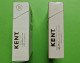 Lot 2 Anciens PAQUETS De CIGARETTES Vide - KENT - Vers 1980 - Empty Cigarettes Boxes