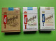 Lot 3 Anciens PAQUETS De CIGARETTES Vide - CHESTERFIELD - Vers 1980 - Etuis à Cigarettes Vides