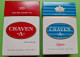 Lot 2 Anciens PAQUETS De CIGARETTES Vide - CRAVEN "A" - Vers 1980 - Etuis à Cigarettes Vides