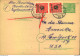 1950, 10 Pf. GSK Mit 2-mal 5 Pf. Grünaufdruck Sld Auslandskarte - Autres & Non Classés