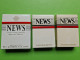 Lot 3 Anciens PAQUETS De CIGARETTES Vide - NEWS - Vers 1980 - Etuis à Cigarettes Vides