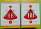 Lot 2 Anciens PAQUETS De CIGARETTES Vide - HB - Vers 1980 - Empty Cigarettes Boxes