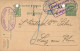 CARTE POSTALE  1916 AUSLANDSTELLE TRIER  NAAR LUIZ AU RHIN - T  TAKS     2 SCANS - 1914-24 Marie-Adélaïde