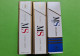 Lot 3 Anciens PAQUETS De CIGARETTES Vide - MS - Vers 1980 - Estuches Para Cigarrillos (vacios)