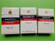 Lot 3 Anciens PAQUETS De CIGARETTES Vide - MURATTI - Un Paquet De L'armée Française - Vers 1980 - Empty Cigarettes Boxes