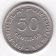 Colonie Portugaise, Angola, 50 Centavos 1950, En Nickel Brass. KM# 72 - Angola