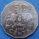 SWAZILAND - 50 Cents 2007 "coat Of Arms" KM# 52 King Msawati III (1986) - Edelweiss Coins - Swaziland