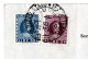 ITALIA MARCHE DA BOLLO MINERVA 2 + 30 LIRE 1965 REVENUE STAMP SU QUIETANZA TESORERIA DELLO STATO INCIS - Fiscales