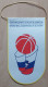 Basketball Federation Of Slovenia Košarkaška Zveza Savez Slovenija PENNANT, SPORTS FLAG ZS 2/12 - Habillement, Souvenirs & Autres