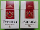 Lot 2 Anciens PAQUETS De CIGARETTES Vide - FORTUNA - Vers 1980 - Estuches Para Cigarrillos (vacios)