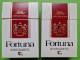 Lot 2 Anciens PAQUETS De CIGARETTES Vide - FORTUNA - Vers 1980 - Etuis à Cigarettes Vides