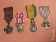 14/18, 4 MEDAILLES, CROIX DE GUERRE, DU COMBATTANT, MEDAILLE MILITAIRE, COMMEMORATIVE 14/18, WW1 - France