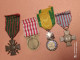 14/18, 4 MEDAILLES, CROIX DE GUERRE, DU COMBATTANT, MEDAILLE MILITAIRE, COMMEMORATIVE 14/18, WW1 - Francia