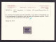 1947 Italia Italy Trieste A SEGNATASSE 4A  POSTAGE DUE 5 Lire Violetto Senza Filigrana MLH* Certif Biondi, Firma A.Diena - Postage Due