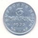 Germany.Deutsches Reich. 3 Mark. 11 August 1922.Hamburg. - 3 Mark & 3 Reichsmark