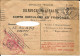 Service Militaire Carte De Circulation En Franchise Troupes Coloniales 67 Strasbourg  C7/30 - Documents