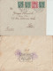 1938/39 ! - TCHECOSLOVAQUIE / PRECURSEUR BOHEME MORAVIE ! - 2 ENVELOPPES Dont 1 Avec CONTROLE DEVISES De SUSICE => NICE - Covers & Documents