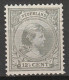 1891-1894 Wilhelmina 12,5 Ct NVPH 39 MH* Unused Hinged - Nuevos