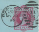 GB 1896 QV 1d Very Fine Used Letter Card With Barred Duplex-cancel "POPLAR-E / 11 B / 2" NEW EARLIEST USE - Briefe U. Dokumente