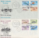 British Antarctic Territory (BAT) 1984 Marine Life / Definitives 16v Ca Signy  4 FDC Ca Rothera 5 MAR 1984  (XX179) - FDC