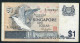 SINGAPORE P9a 1DOLLAR ND (1976)  #B/71  VF   NO P.h. - Singapore