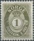 Norvegia - Norway - Norge,1893 -1898 Post Horn - 1øre,Mint - Neufs