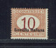 Somalie Italienne. 1909-20. Taxe N° 13. Surcharge (II) Neuf Sans Charnière XX. MNH . TB . - Somalia