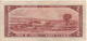CANADA  $ 2 Dollars   P76b  1954 ( Queen Elizabeth - Country Valley At Back   Signature Beattie & Rasminsky) - Canada