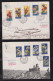 San Marino 1957 2 Advertising Covers To LUGANO Switzerland - Lettres & Documents