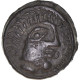 Monnaie, Parisii, Potin Au Loup Mangeur Et à La Rouelle, 90-50 BC, Paris, TTB+ - Gauloises