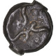 Monnaie, Suessions, Potin Aux 3 Volutes, TTB, Potin, Delestrée:690 - Gauloises